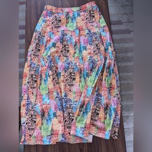 Eva Franco rainbow buildings skirt